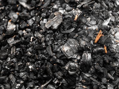 Siyah kömür dokusu, siyah arkaplan, endüstriyel fabrika