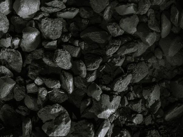 Izgarada Mangal Kömürü Kömür Fabrikasında Siyah Beyaz Fotoğraf — Stok fotoğraf