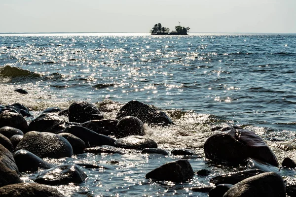 Maleńka Wyspa Mille Lacs Minnesocie — Zdjęcie stockowe