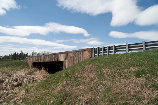 Pont Autoroutier Sur Fleuve Mississippi Près Headwaters Nord Itasca State — Photo