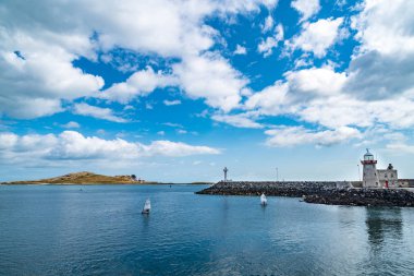 İrlanda, Dublin 'deki Howth Limanı' nda tekneler