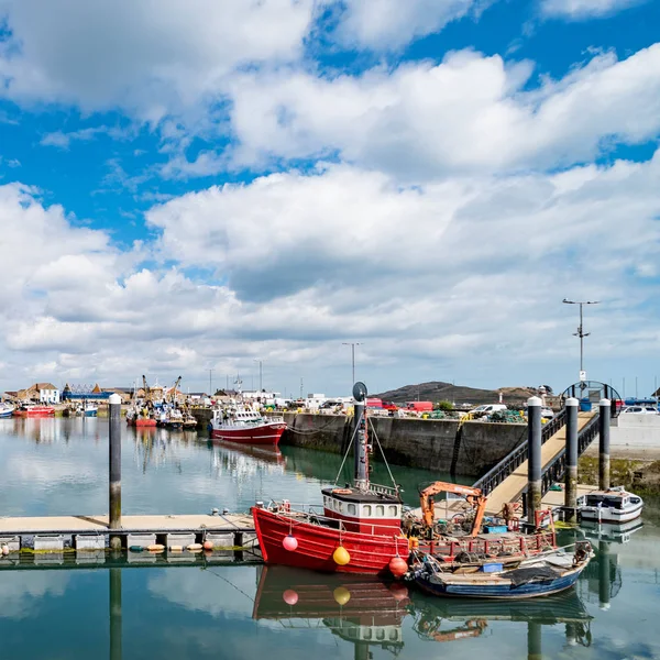 Fishing Boats Moored Howth Harbor Dublin County Ireland — Stock Photo, Image