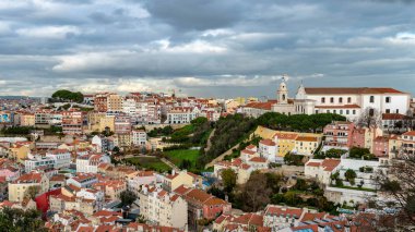 Lizbon, Portekiz 'deki Aziz George Kalesi' nden görüntü
