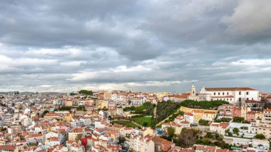 Lizbon, Portekiz 'deki Aziz George Kalesi' nden görüntü