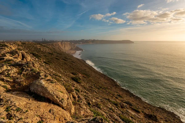 Скалы Кап Сагреса Юге Португалии — стоковое фото