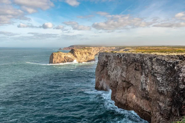 Falésias Cabo São Vicente Portugal — Fotografia de Stock