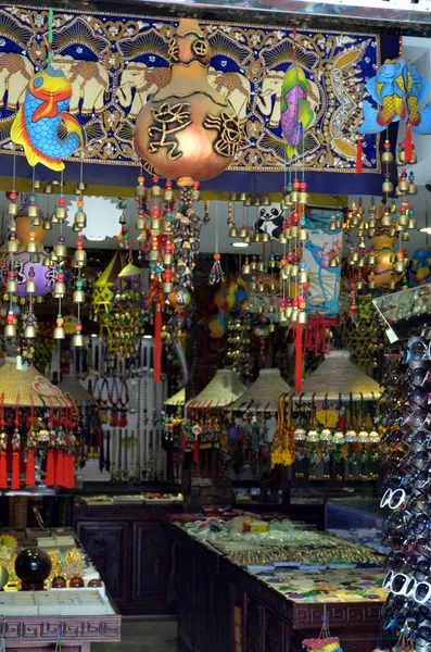 Details Famous Wangfujing Street Donghuamen Street Beijing China Famous Tourists — Stock Photo, Image