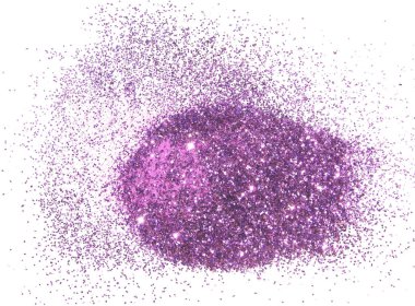 Mor parlak beyaz arka plan üzerinde parıldıyor. Güzel zemin için VIP tasarım, moda, makyaj, tırnak sanat, alışveriş, kartları tasarımı, güzellik kavramı