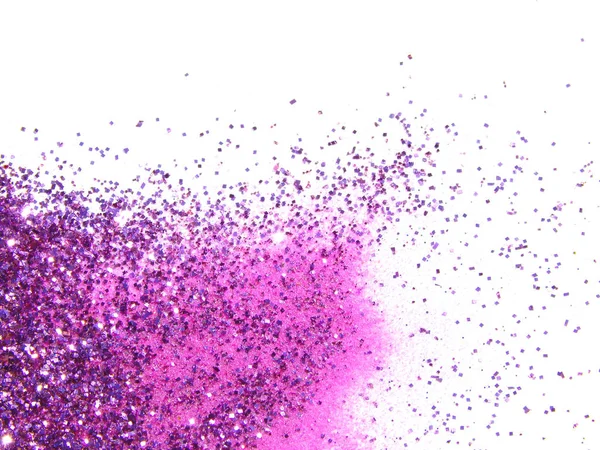 Paarse Glitter Schittert Witte Achtergrond Mooie Abstracte Achtergrond Voor Vip — Stockfoto