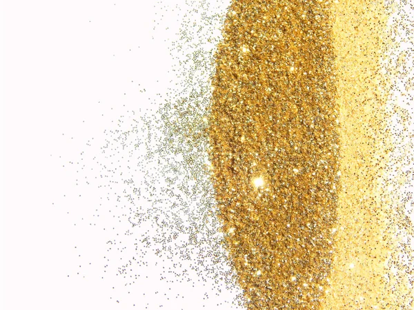 Teksturowanej Tło Brokat Złoty Blask Białym — Zdjęcie stockowe