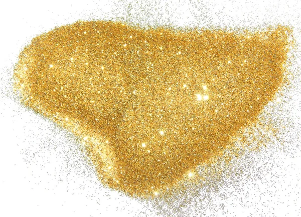 Strukturierter Hintergrund Mit Goldenem Glitzern Auf Weißem Grund — Stockfoto