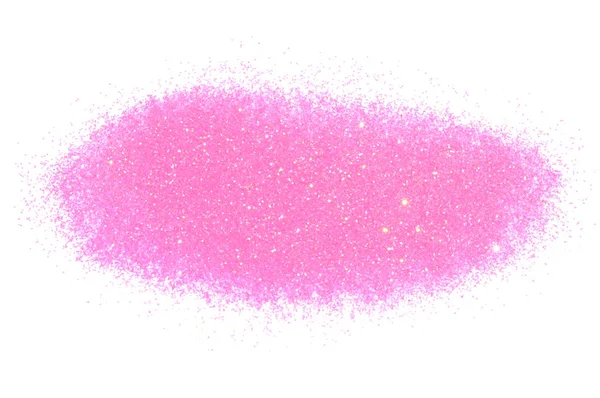 Vackra Rosa Glitter Glitter Vit Bakgrund Inredning Mode Semester — Stockfoto