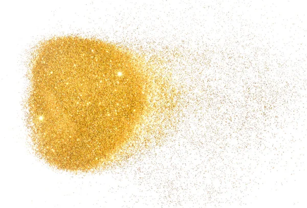 Guld Glitter Glittrar Vit Bakgrund Vacker Abstrakt Bakgrund För Vip — Stockfoto