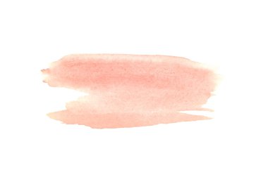 Soyut pembe suluboya leke tasarımınız için beyaz arka plan üzerinde