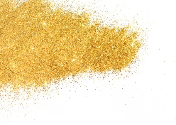 Gestructureerde Achtergrond Met Gouden Glitter Fonkeling Wit — Stockfoto