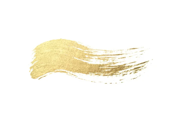 Abstrakta Gyllene Akvarell Fläck Vit Bakgrund För Din Design — Stockfoto