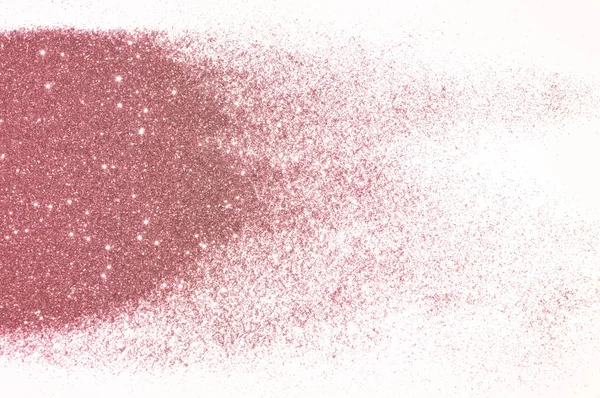 Glitter Oro Rosa Sfondo Bianco Colori Nostalgici Vintage — Foto Stock