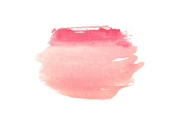 Mancha Aquarela Rosa Abstrata Fundo Branco Para Seu Design — Fotografia de Stock