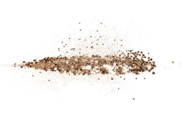 Tasarımınız için beyaz arka plan üzerinde altın parıltılı arka plan