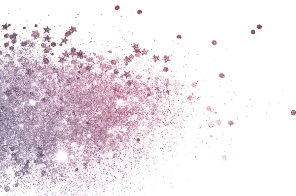 Фіолетовий Блиск Блискучі Зірки Білому Тлі Вінтажних Кольорах — стокове фото
