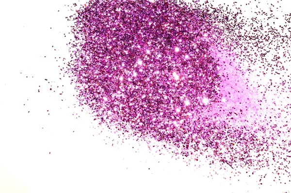 Lila Glitter Glittrar Vit Bakgrund Vacker Abstrakt Bakgrund För Vip — Stockfoto