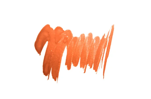 Abstrakte Orangefarbene Aquarellfarbe Auf Weißem Hintergrund Für Ihr Design — Stockfoto