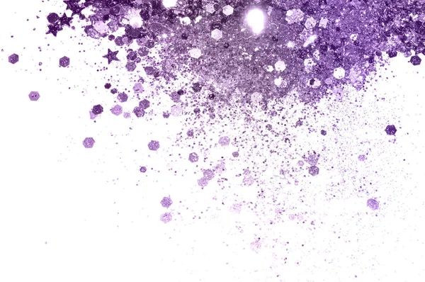 Purple Glitter Glittering Stars White Background Vintage Colors — Stock Photo, Image