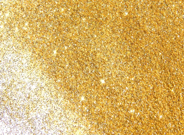 Gestructureerde Achtergrond Met Gouden Glitter Fonkeling Wit — Stockfoto