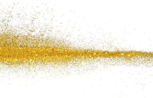 Background Golden Glitter Sparkle White — Stock Photo, Image