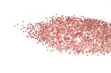 Beyaz arka planda gül altın parıltısı