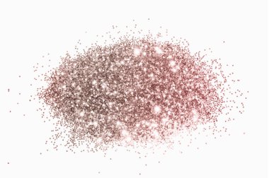 Beyaz arka planda gül altın parıltısı