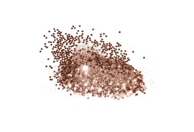 Beyaz arka planda gül altın parıltısı