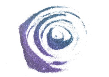 Mor parlak beyaz arka plan üzerinde parıldıyor. Güzel zemin için VIP tasarım, moda, makyaj, tırnak sanat, alışveriş, kartları tasarımı, güzellik kavramı