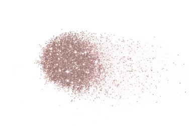 Beyaz arka planda pembe parıltılar