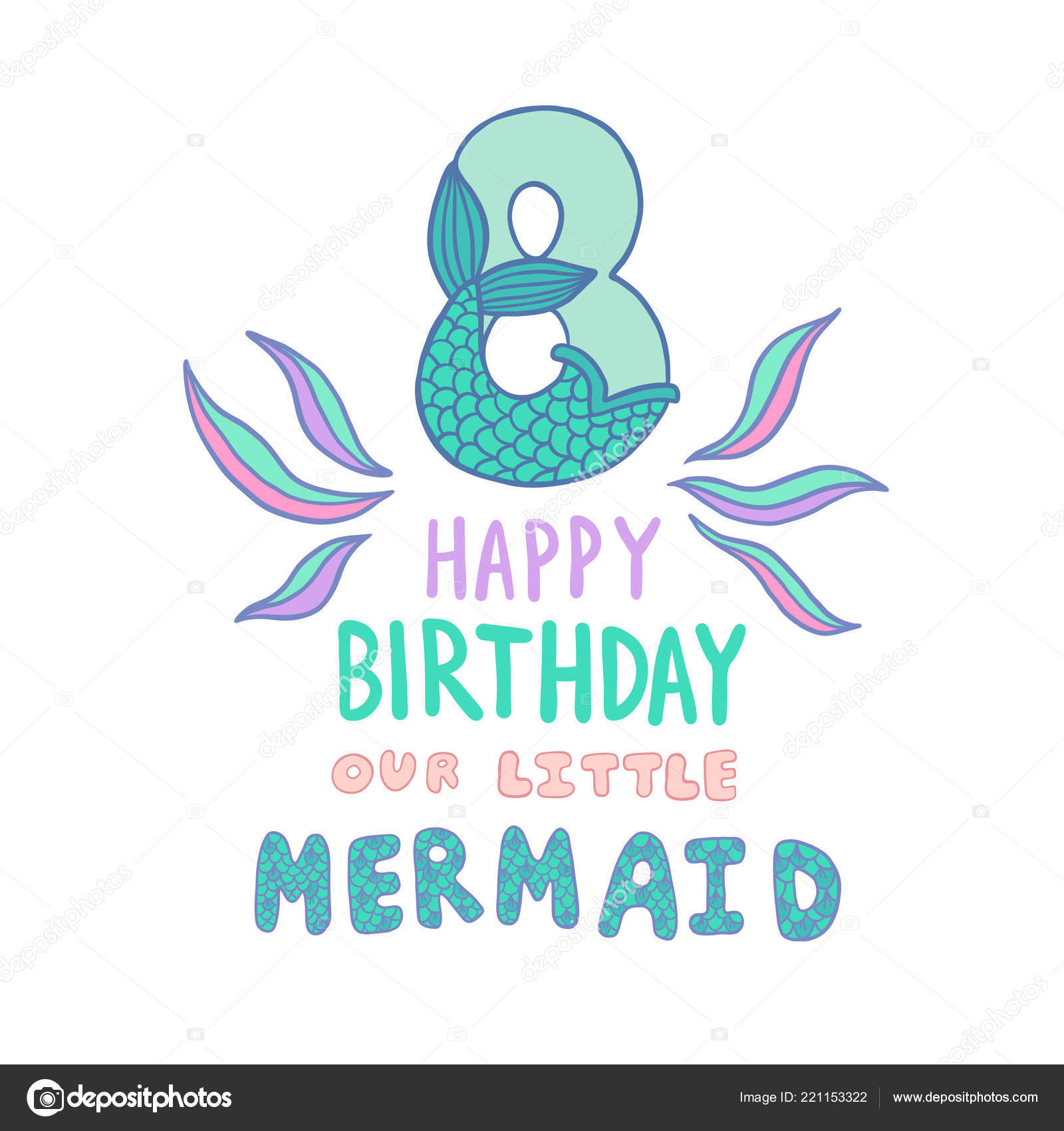 Download View Mermaid Numbers * Mermaid Pattern Cut File DXF - All ...