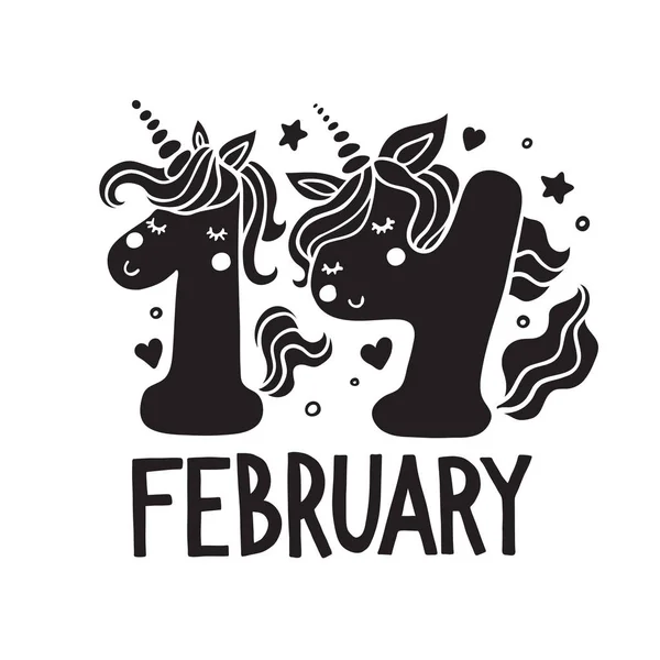 Чотирнадцятого лютого Валентина день солодкий карти — стоковий вектор