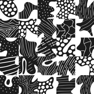 Geometrik soyut dikişsiz desen