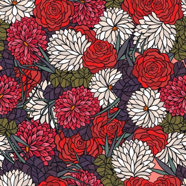 Çiçek Elementi ile Yaratıcı Çiçekler Arka Plan