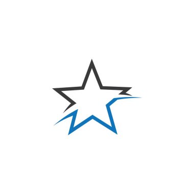 Yıldız Logosu Şablonu vektör illüstrasyon tasarımı