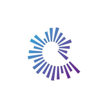 ses dalgası ilüstrasyon logo vektör şablonu