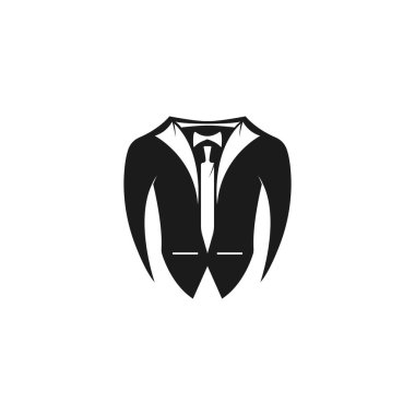 Smokin beyefendi logo tasarım vektörü