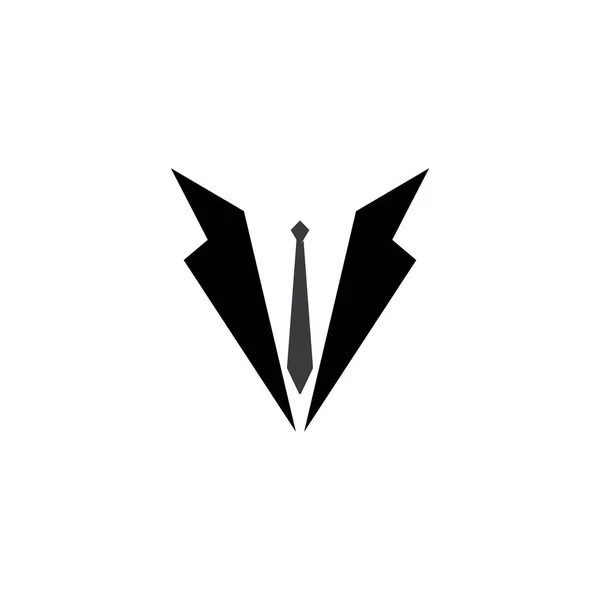 Gentlman Smoking Logotipo Elegante Clothin — Vetor de Stock