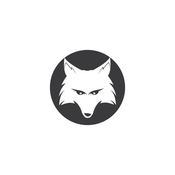 Vecteur Logo Cercle Créatif Renard Modèle Logo Renard Rond — Image vectorielle