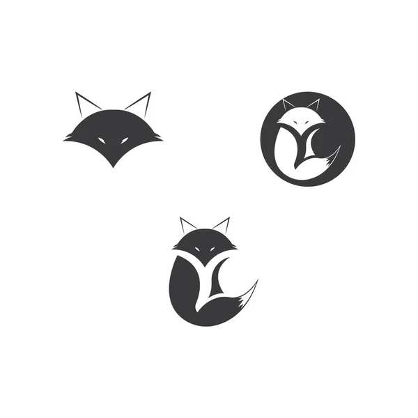 Creative Circle Fox Logo Vector Fox Logo Template — Stock Vector