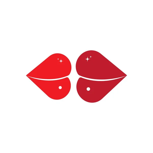 Vector Kus Sexy Lippen Illustratie Desig — Stockvector