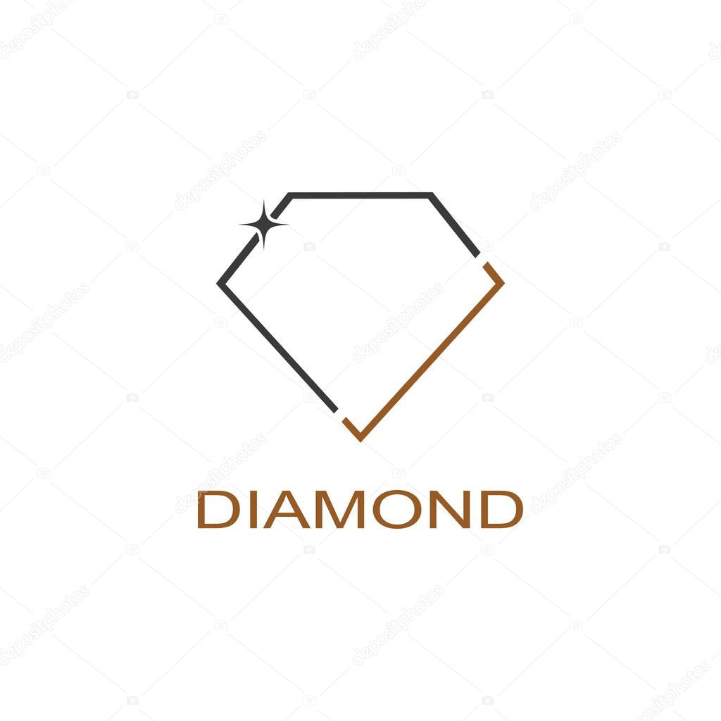 Diamond logo vector template illustration design