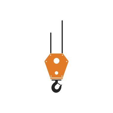 Crane hook logo vector template clipart