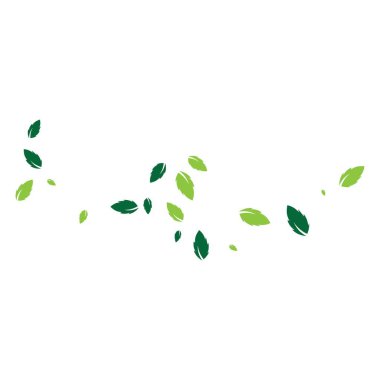 Yeşil yapraklı ekoloji doğa element ikonu logoları