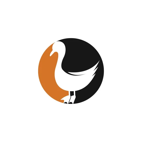 Pato Logo Vector Icono — Vector de stock