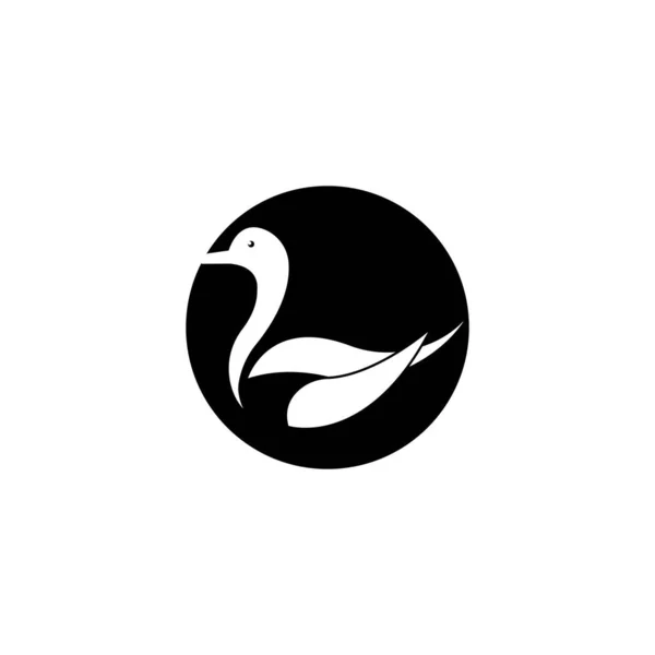 Pato Logo Vector Icono — Archivo Imágenes Vectoriales